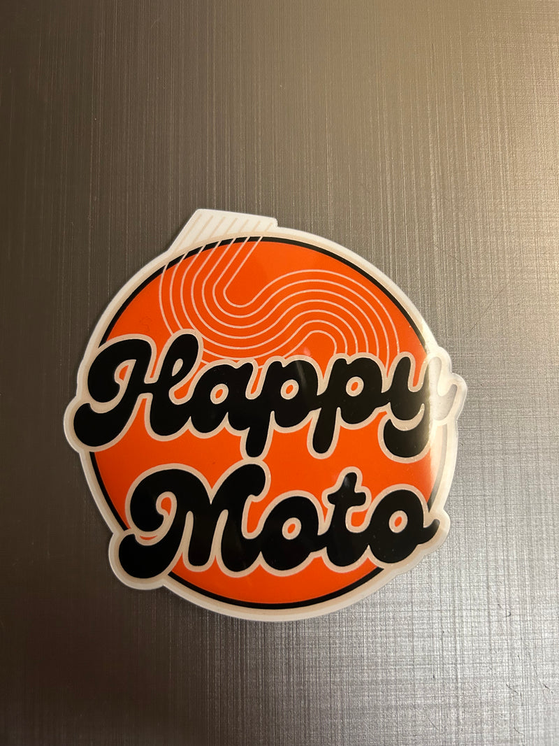 Happy Moto Sticker - 4"