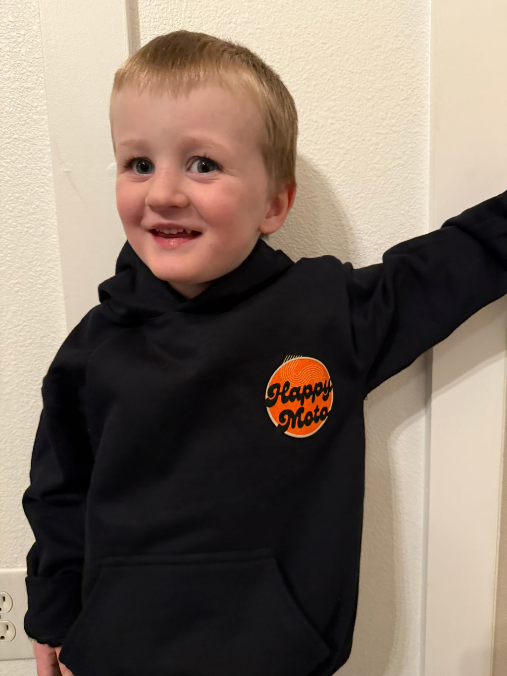 Happy Moto Mx – Youth Hoodie (Black)